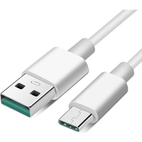 Usb C 5A Type C Fast Charger Cable 100cm for Super VOOC Data Line For OPPO Reno 4 3 Pro Find X X2 Pro Ace 2 R17 Plus Huawei P40