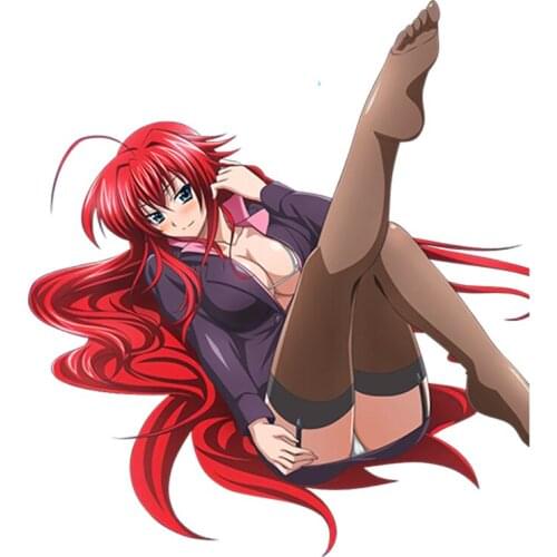 Cartoons Super Sexy Girl High School Car Sticker Car Styling Vinyl Motorcycl Decals Cover Scratches Waterproof PVC 13cm X 12cm