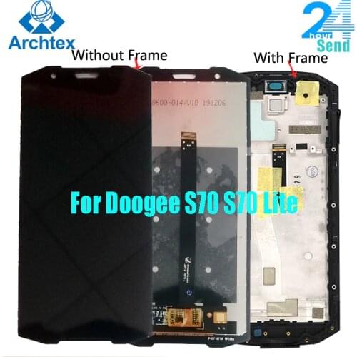 5.99 inch For Doogee S70 LCD Display and TP Touch Screen Digitizer Assembly With Frame For Doogee s70 Lite Free Tools
