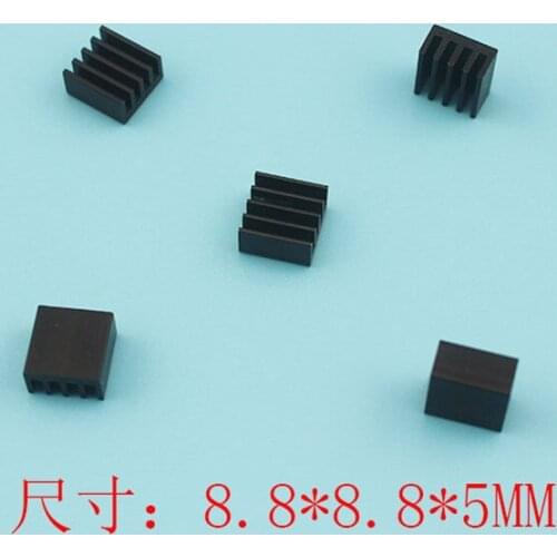 10pcs 8.8*8.8*5mm Heatsink Radiator Cooling Fin Aluminum Heat Sink