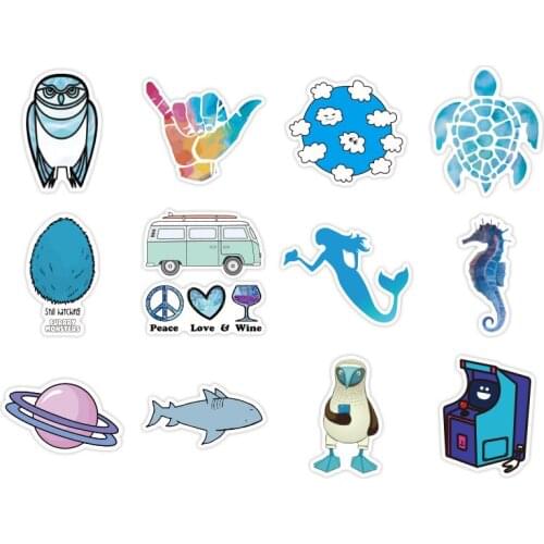 100PCS Different Funny Pattern Waterproof Sticker For DIY Creative Luggage Stickers Home Decoration Craft