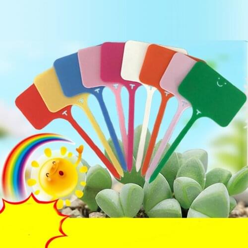 100PCS T Type Label Waterproof Record Plate Nursery Premium Label Plastic Plant Garden Plant Pot Planter Vegetable Label Tag