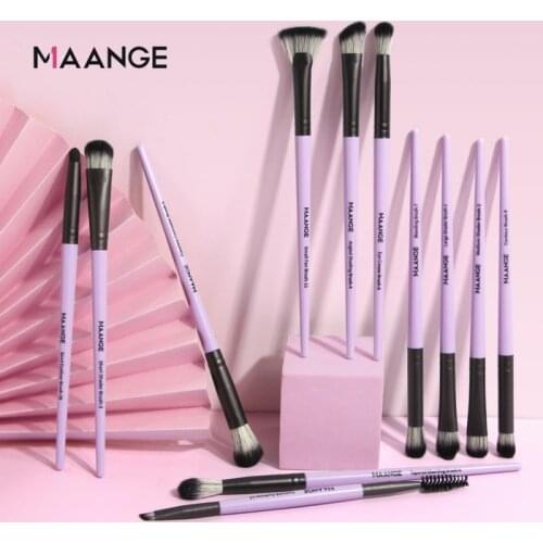 12/13PCS Eye Shadow Brush Makeup Brush Beauty Tools Eyebrow Brush Eyelash Brush High Gloss Loose Powder Cosmetics Set
