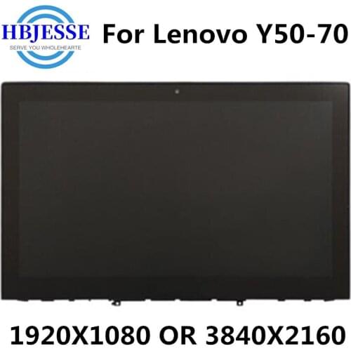 15.6'' IPS Panel LCD TouchScreen Digitizer Assembly+Frame For Lenovo Y50-70 Y50-70AM-IFI 1920X1080 OR 3840X2160