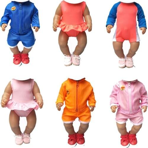 18 inch girl Doll swim suit with for new born Baby Doll summer swimming clothes