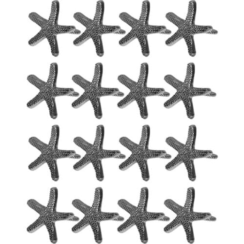 18Pcs Fashion Metal Napkin Buckle Creative Starfish Jewelry Napkin Ring Hotel Set Table Decoration Napkin Ring