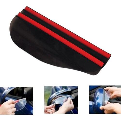 2pcs Universal Flexible PVC Rearview Mirror Rain Shade Rainproof Blades Car Back Mirror Eyebrow Rain Cover Car Styling Sticker