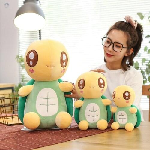 25/35/50CM Little Turtle Plush Toy Stuffed Soft Big-eyed Turtle Pillow Cushion Cute Animal for Children Baby Girls Birthday Gift