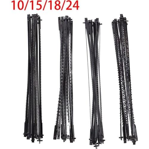 5 Inch Pinned Scroll Saw Blades TPI 10/15/18/24 Power Tools Accessories for Woodworking for DIY