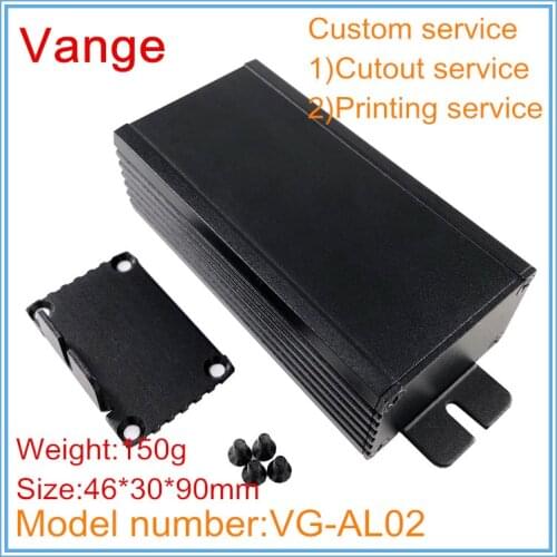 5pcs/lot mold making aluminum housing 6063-T5 aluminum diy boxes cases 46*30*90mm for power supply project