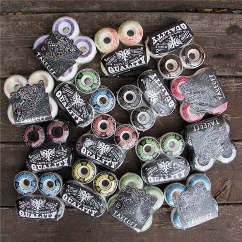 55MM Original Take Off Skateboard Wheel PU DBH Almighty Street Skate Board Deck Wheel High-quality SHR Double Rocker Board Wheel