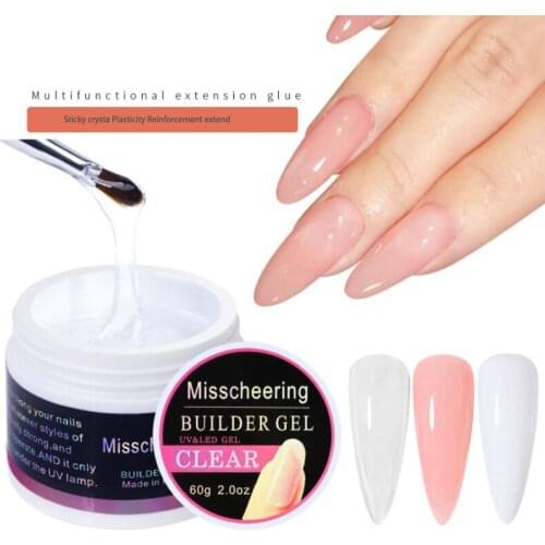 60ml Nail Art Phototherapy Glue Varnish Acrylic Powder Liquid Nail Art UV Gel Nail Extension Gel 3D Nail Art Accessories