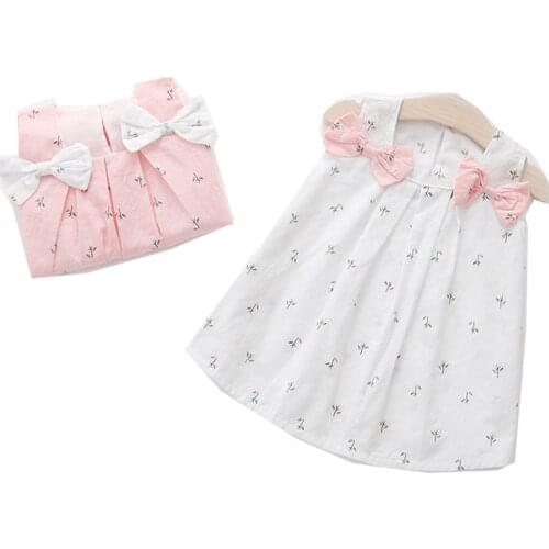 Childrens Clothing Girls Cotton Dress Childrens Cotton Sleeveless Dress Girls Baby Fashion Baby Skirt Free Shipping