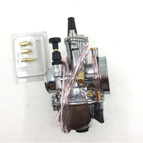 SherryBerg carburettor 24pwk pwk24 24mm PWK 24 Carb Carburetor for JOG RTL250 CR80 CR125 chrome Dirt Bike fit for honda Keihin