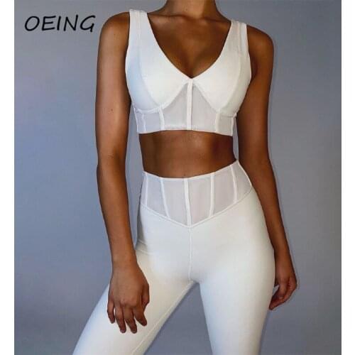 Workout Set Women 2 Piece Yoga Sets Fitness Jogging Suits Sexy Sport Bras and Pants Gym Sets