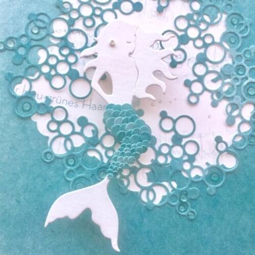 Beatiful Mermaid Metal Cutting Dies Card Scrapbooking Album Paper DIY Card Craft Embossing Die Cuts
