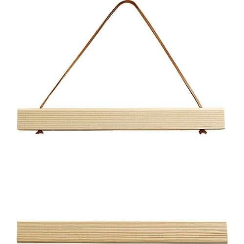 Magnetic Poster Hanger Frame Teak Wooden Hanger Frame Natural Painting Photo Frame Canvas Wall Art Craft Frame Art improved