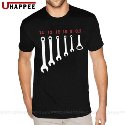 Oversized Screw Wrench Opener Mechanic T-Shirts Men Car Fix Engineer Shirts Mens Classic Fashion Short Sleeves O Neck Men Tees