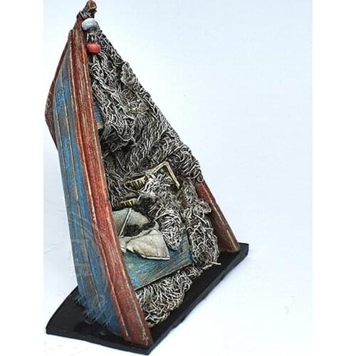 Unassambled 1/35 modern boat high 55mm Resin figure miniature model kits Unpainted