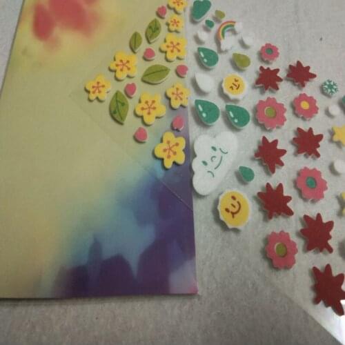 Adorable Cartoon Weather Forecast Felt Sticker DIY Nonwoven Felt Fabric Product Name: FF-193Y Adorable Cartoon Weather Forec