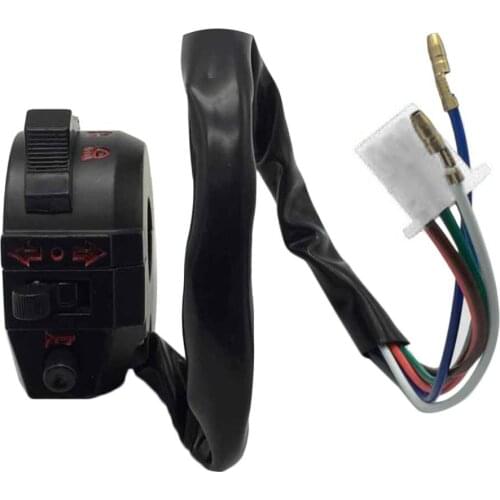 2Pcs 7/8""22mm Motorcycle ATV Handlebar Left & Right Side Control Switch High/Low Beam Light Turn Signal Horn Switches
