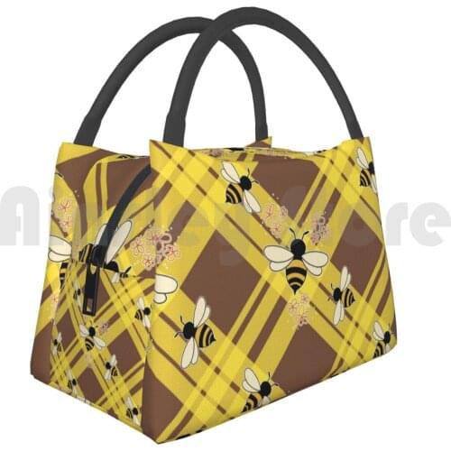 Portable Insulation Bag Plaidweave And Bees Dragon Age Bees Plaidweave Beez