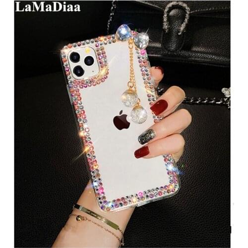 Luxury Bling Crystal Bow-knot Diamond Rhinestone Clear Back Phone Case Cover For SamsungA3 A5 A7 2017 A9 A8 A6 PLUS A50 A70 A10