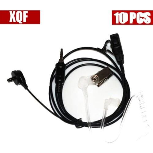 XQF 10PCS Covert Acoustic Tube Headset/Earpiece For Yaesu Vertex Radio VX-6E VX-6R VX-7E VX-7R VX-120