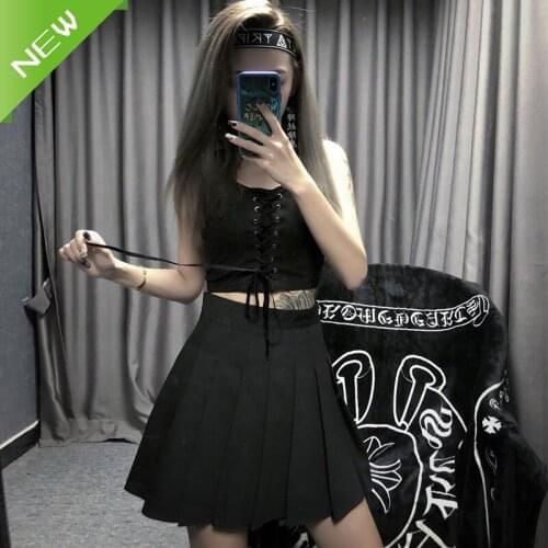 Richkeda Store New 2021 Casual Women Pleat Skirt Cosplay Anime JK Plaid Skirts Japan Style School Girl Uniforms Short Dress