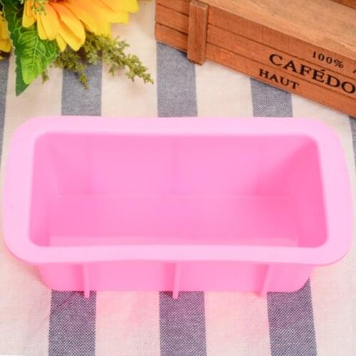 1x Silicone DIY Bread Loaf Cake Muffin Mold Rectangle Toast Fondant Cake Bakeware Mould Non-Stick Safety Kitchen Baking Tool