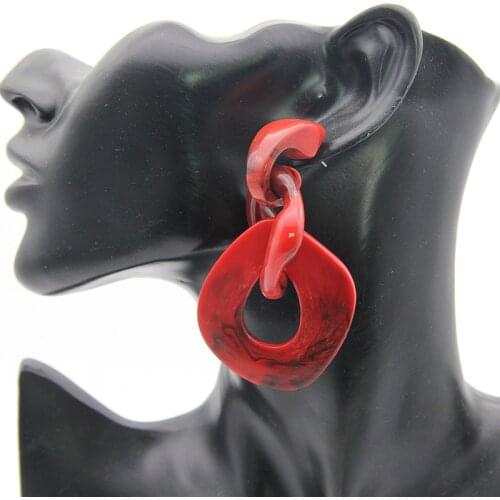 2020 New fashion Acrylic Large Drop Earrings for women with irregular geometric acetic acid pendant earrings for banquet jewelry