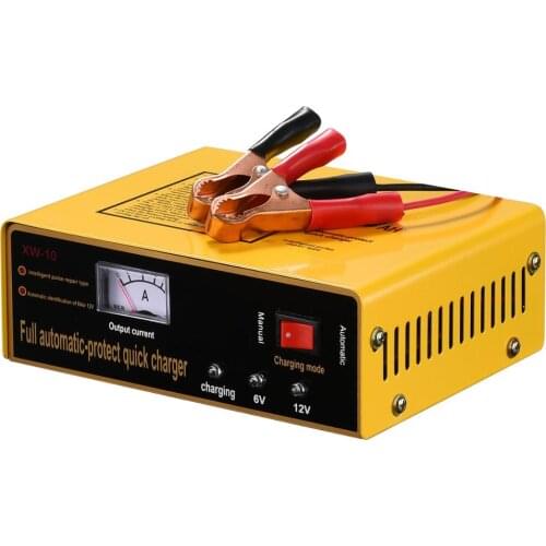 220V 6V/12V 80AH Car Motorcycle Intelligent Battery Charger Full Automatic Negetive Pulse