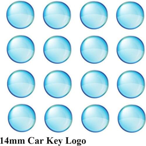 500pcs Logo sticker for KEYDIY Remote key 14mm Car key Epoxy Resin crystal material car key Emblem badge