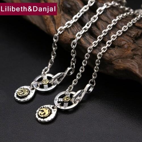 925 Sterling Silver Necklace Men Jewelry Bohemia Eagle Feather Chain Pendant Necklace women Gift Fine Jewelry N8