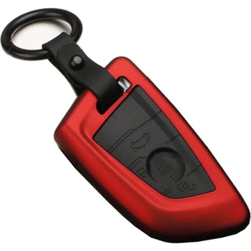 ABS Car 3 Button Remote Key Cover Case Holder Protect Keychain Keyring Keycase for BMW 1 2 Series X1 X5 X6 Key Chain Ring