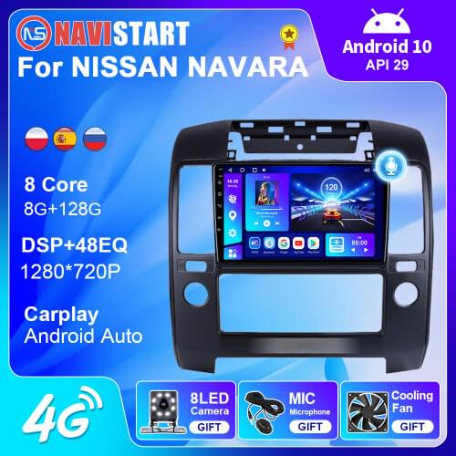 Android 10.0 Car Radio Multimedia For NISSAN NAVARA Navara 2006-2012 Video Player Navigation GPS WIFI Stereo Goods No 2 Din DVD