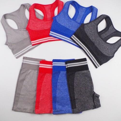 Seamless Yoga Suit Women Sportwear Gym Leggings Sports bra set Workout clothes women Fitness suit Women Sports Suits