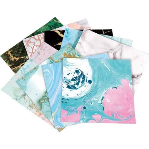 50PCS 15X15cm Square Origami Paper Floral Blossom Pattern Handmade DIY Folded Scrapbook Paper Craft Colorful Decor