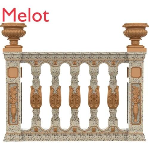 Cement Roman Pillar Mold Cast-in-Place Vase Column Balcony Rail Guardrail Armrest European Style Villa High Quality and Durable