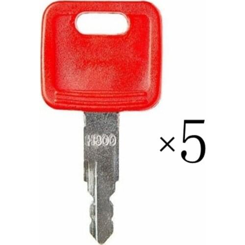 5pc For John Deere Case New Holland For Hitachi Equipment Ignition Key H800 AT194969