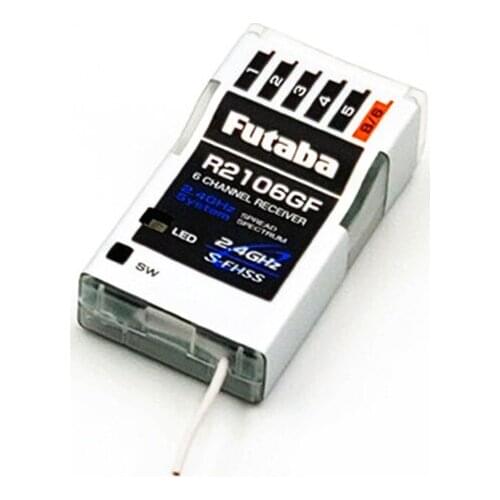 Original Futaba 2.4G 6-Channel S-FHSS HV Receiver R2106GF for RC Aeromodel or helicopter