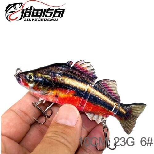 10cm/23g Isca Artificial 4 Segment Multi Jointed Section Sea Fishing Bait Crankbait Sinking Wobblers Swimbait Fishing Lure