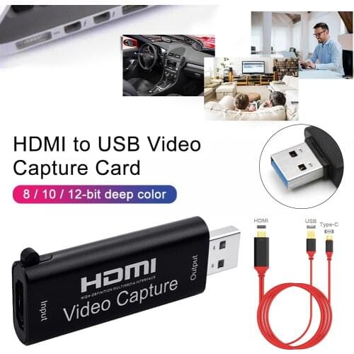 Portable USB 2.0 Video Card Capture HDMI Video Capture Card Device PC Game Live Streaming 1080P HD Board Grabber Recorder Box