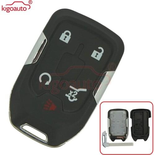 Kigoauto 13584502 Replacement smart car key shell case for 2015 Chevrolet Suburban Tahoe HYQ1AA 4+1 button