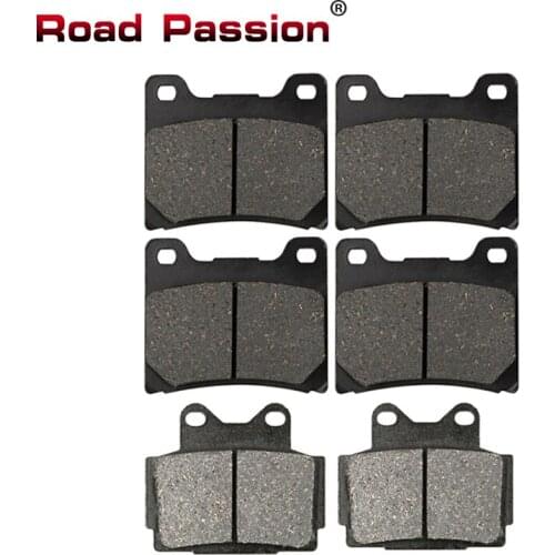 Road Passion Motorcycle Front and Rear Brake Pads for YAMAHA FZR400 Genesis 1986 FZ400N ( IKF/46K/33M ) 1985 RD500 LC FZR 400