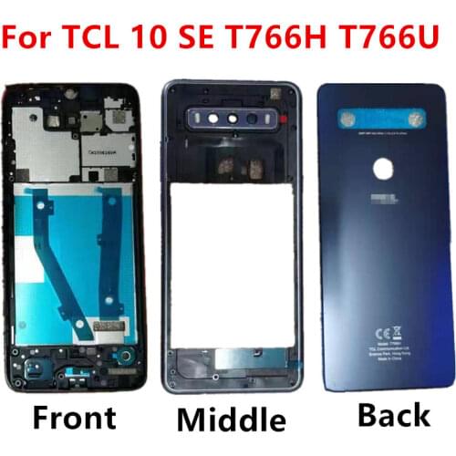 T766H Housing For TCL 10 SE T766H Battery Cover Repair Replace Back Door Phone Rear Case