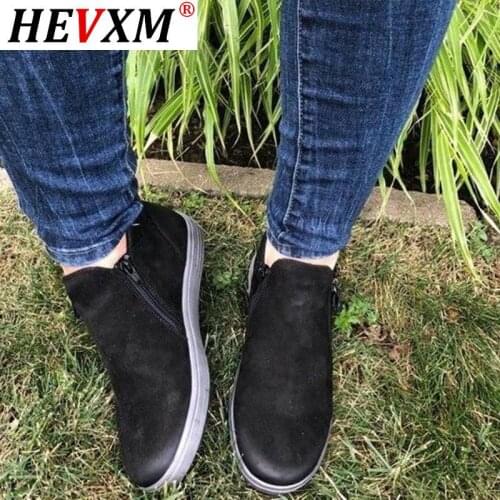 Female Platform Comfort Footwear Sneakers Women Zipper Suede Flat Shoe Ladies Fashion Sewing Woman Casual Vulcanized Shoes