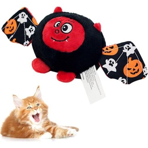 Legendog 1pc Cute Pet Squeaky Toy Plush Lifelike Soft Bat Shaped Cat Sound Toy Puppy Teething Toy Random Color