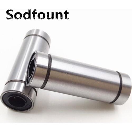 10pcs LM6LUU LM8LUU LM10LUU LM12LUU 6/8/10/12mm Longer Linear Ball Bearing Bushing Linear Bearings CNC parts 3d printer parts