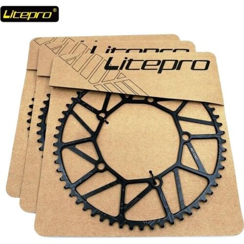 Litepro 8/9/10 Speed 130BCD Single Chainring 46T 48T 50T 52T 54T 56T 58T Front Chain Wheel 412 SP8 Folding Bike Road Bicycle